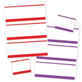 Blank Stick On Color Bar Paper Name Badge Insert (4"x3")
